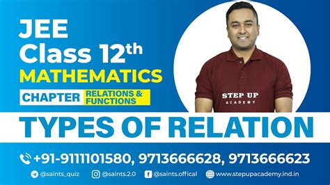 Types Of Relation Relations And Functions I Chapter 1 Lecture 2 I