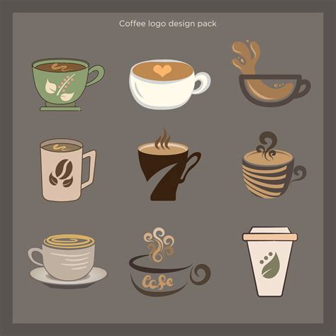 Coffee Mug Logo Collection 2081871 Vector Art at Vecteezy