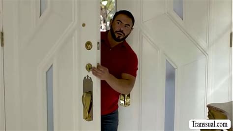 Fat Dude Enjoys Barebacking The Ass Of Rich Trans Neighbor Shemale