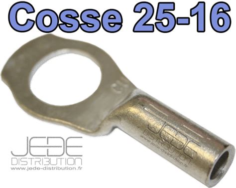 Cosses tubulaires 25 16 en cuivre étamé DIN 46235 JEDE