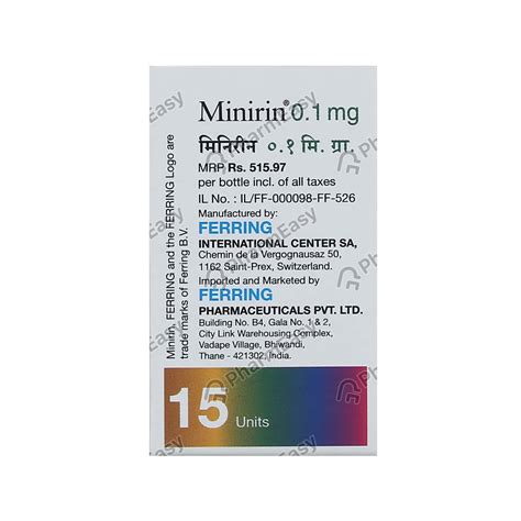 Buy Minirin Mg Tablet Online At Flat Off Pharmeasy