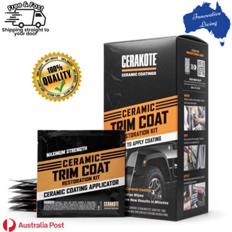 Cerakote Ceramic Trim Coat Restoration Kit Plastic Trim Restorer