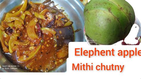 Elephent Apple Ki Mithi Chutny Recipe Chailta Tok Jhal Misti