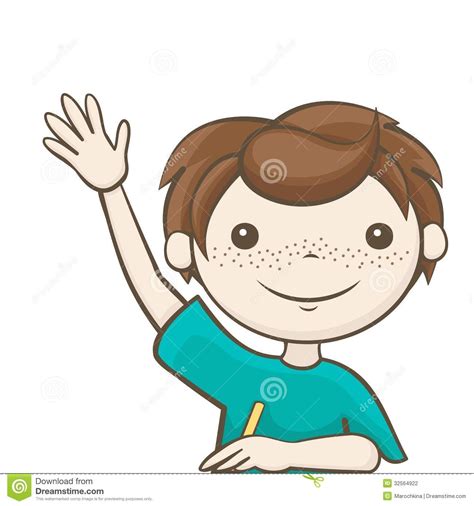 child raising hand clipart - Clipground