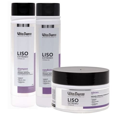 Vita Derm Liso Extremo Kit Máscara Efeito de Salão a partir de R