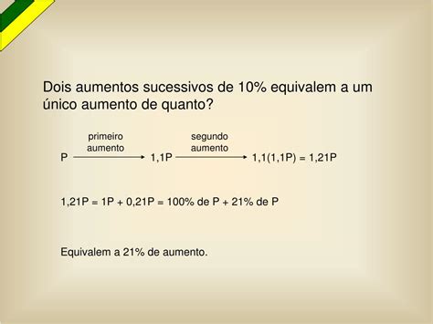 Porcentagem Sucessiva - PPT - Porcentagem PowerPoint Presentation, free download - ID:6278108