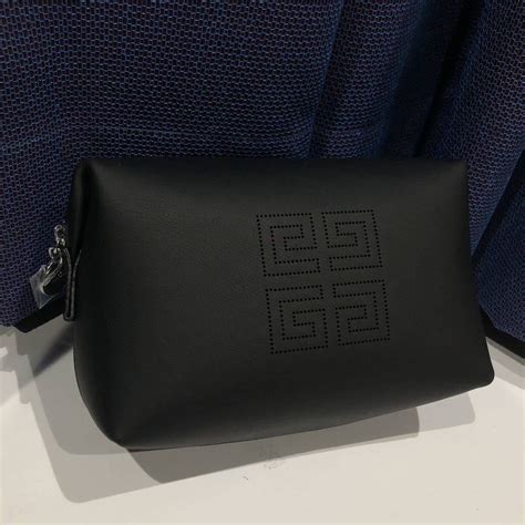 【未使用】1円 新品未使用 Givency ジバンシー セカンドバッグ クラッチバッグ ポーチ レザー風 メンズ ブラック 黒 レディース