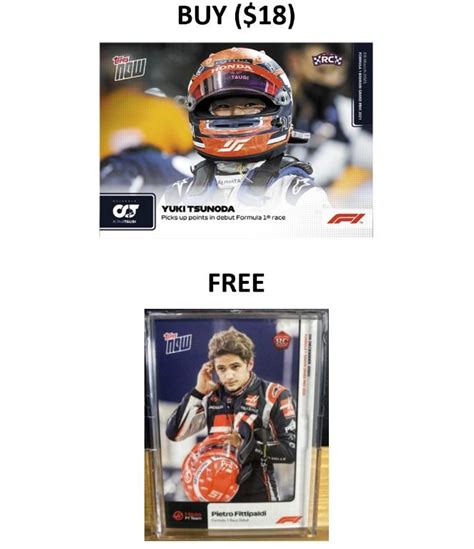 Topps Now Formula 1 Max Verstappen Lewis Hamilton Yuki Tsunoda