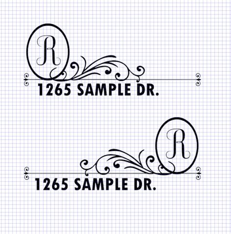 Mailbox Decal Template Svg Dxf Png Can Be Used In Cricut Etsy