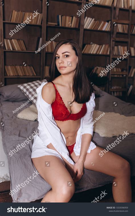 Sexy Lady Lace Lingerie Witn Long Stock Photo 1333596959 Shutterstock