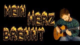 Rammstein Mein Herz Brennt Fingerstyle Guitar Cover Tabs