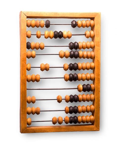 Premium Photo | Old wooden abacus isolated