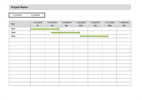 simple gantt chart template  excel