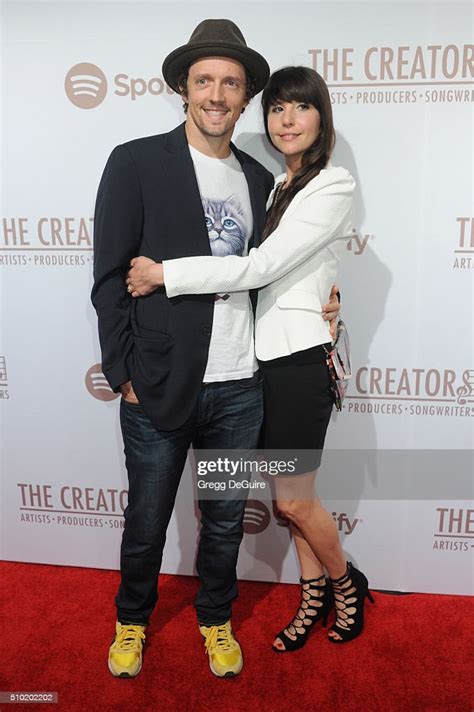 Singer Jason Mraz and wife Christina Carano arrive at The Creators... News Photo - Getty Images