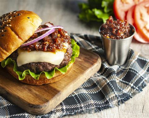 Bacon Jam Mozza Burger Recipe | SideChef