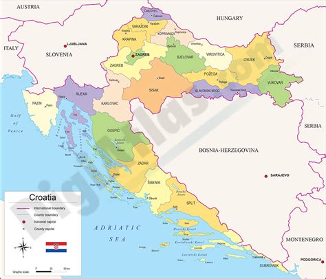 Mapa De Croacia