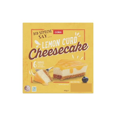 Check Halal Status Of Coles Lemon Curd Cheesecake 450g Install