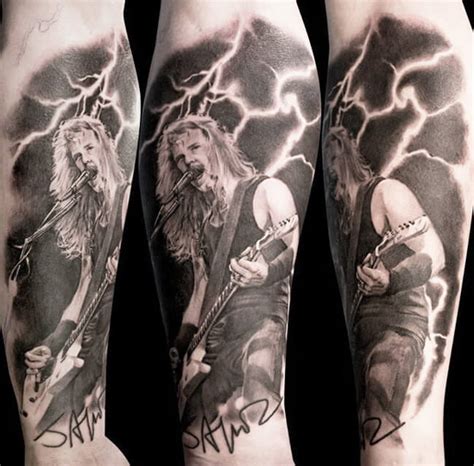 James hetfield tattoo by Gunnar V | Post 12844