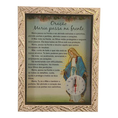 Quadro Rel Gio Maria Passa Na Frente X Cm Fabrica De Quadros