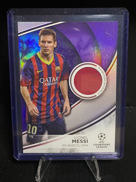 Topps Flagship Ucc Lionel Messi Player Worn Patch Relic Barcelona