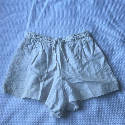 Nude Lucy White Linen Shorts Only Worn A Couple Of Depop
