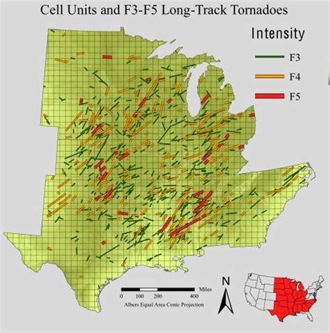 Tornado Alley Map Oklahoma