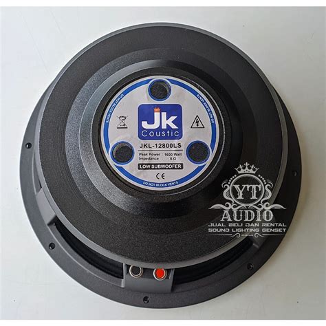 Jual SPEAKER KOMPONEN 12 INCH JK COUSTIC JKL 12800LS VC4 Shopee