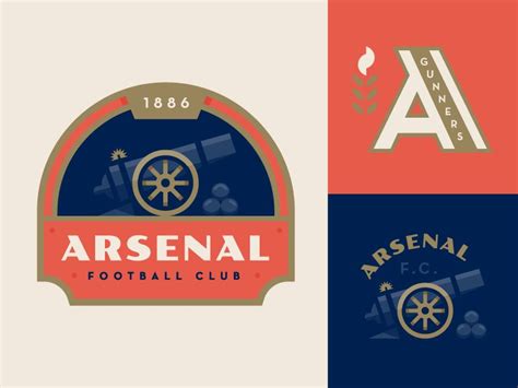 gunners custom logo design graphic design trends typography logo