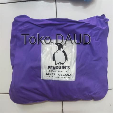 Jual Jas Hujan Setelan Penguin CX7 XXL XL Jaket Celana Super Tebal