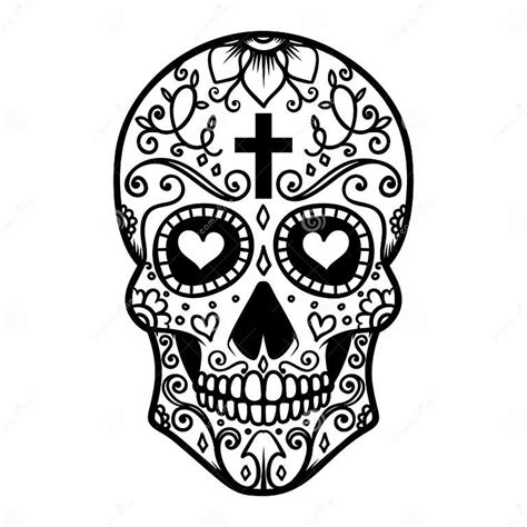 Illustration Of Mexican Sugar Skull Day Of The Dead Dia De Los