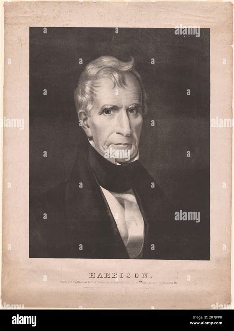 William Henry Harrison 1840 Stock Photo Alamy