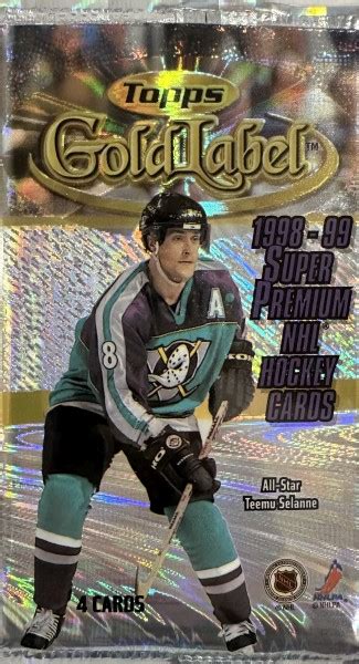 1998 99 Topps Gold Label Hockey Balíček Hokej Kartycz