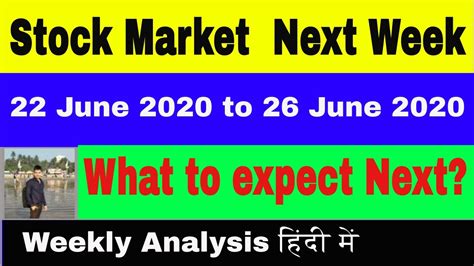 Stock Markets Next Week For 22 June To 26 Weekly Analysis Nifty And