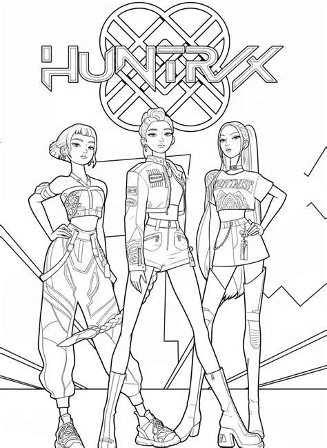 30 Huntrix Coloring Pages Add Rhythm And Sparkle To The Action