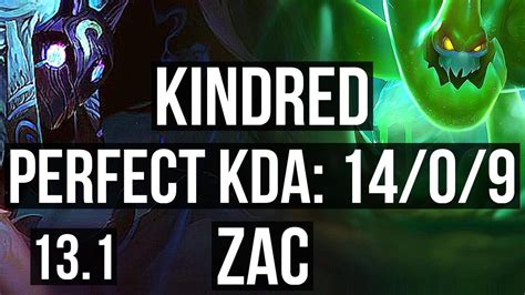 KINDRED Vs ZAC JNG 14 0 9 Legendary 1 1M Mastery 300 Games