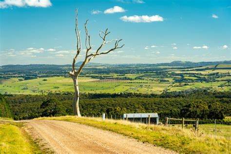 Rural Landscape Lookout As Seen from Mt Blackwood Summit, Victoria, Australia Stock Image ...