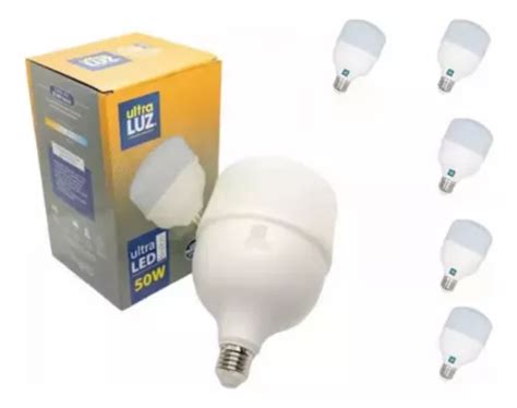 Kit 50 Lâmpada Led 50w Bulbo 6500k Branco Frio E27 Ultraluz