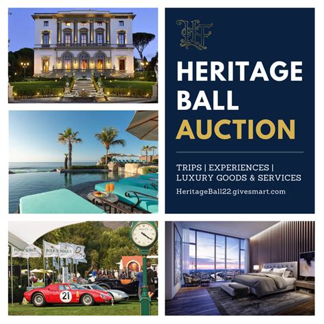 Launch of Online Auction and Exclusive Live Auction Items Announced for the 49th Annual Heritage ...