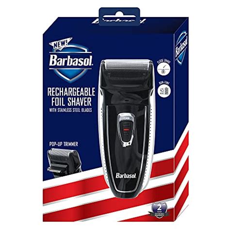 Barbasol Rechargeable Electric Foil Shaver with Stainless Steel Blades ...