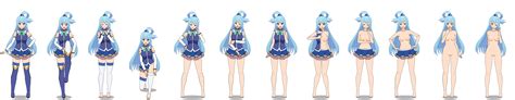 Rule 34 Aqua Konosuba Kisekae Kono Subarashii Sekai Ni Shukufuku Wo Nipples Nude Pussy Solo