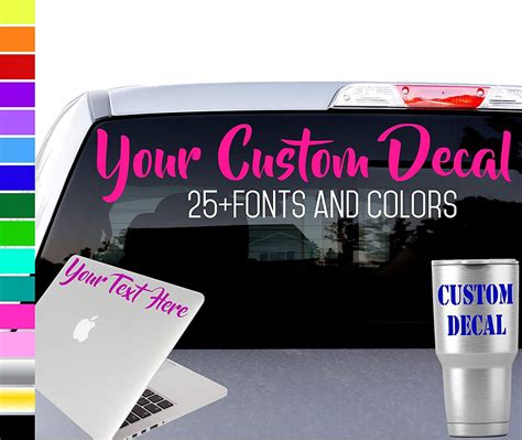 Custom Permanent Vinyl Stickers | Etsy