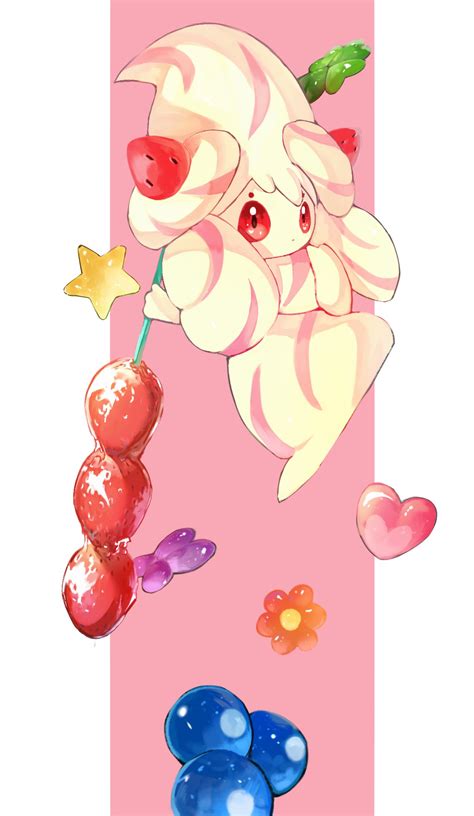 Safebooru 1girl Alcremie Alcremie Strawberry Sweet Alcremie