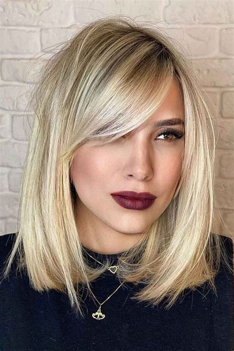 lob  fringe hair ideas stylish hair ideas