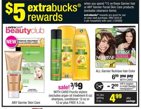 Garnier Fructis Printable Coupons CVS Deal Starting 7 14