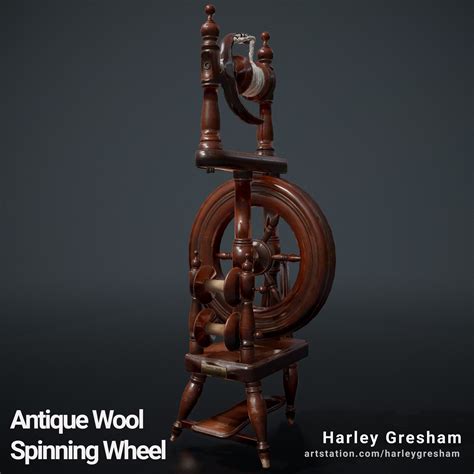 Antique Wool Spinning Wheel