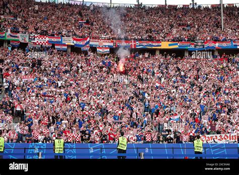 Kroatien Fans Jubeln Ger Uefa Euro Fussball Herren Uefa Em