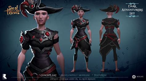 Artstation Sea Of Thieves Dark Adventurers Set Concept Art