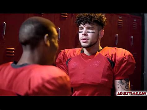 Football Players Adrian Hart And Joseph Castillan Get Into A Heated Anal Sex Inside The Locker