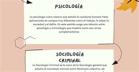 Relación de la criminología con otras ciencias Infografía