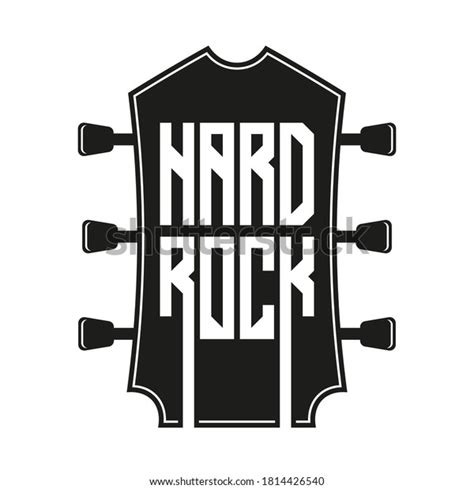 Hard Rock Guitar Logo Music Vector Stock Vector (Royalty Free) 1814426540